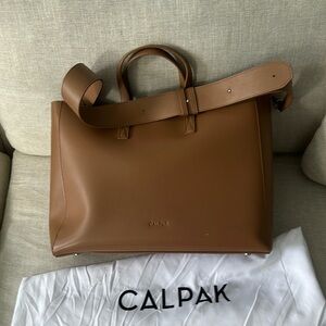CALPAK Laptop Tote Bag | Toffee